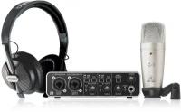 Behringer U-PHORIA STUDIO PRO набор для звукозаписи: USB-аудиоинтерфейс UMC202HD, конденс. микрофон C-1, наушники HPS5000