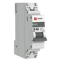 Автоматический выключатель 1P 40А (В) 4,5kA ВА 47-63 EKF PROxima