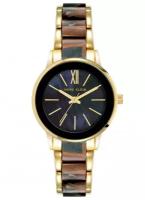 Наручные часы ANNE KLEIN 3878GMGY, черный, коричневый