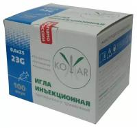 Игла инъекционная 23G (0,6х25 мм) Komar Россия 100 шт/уп