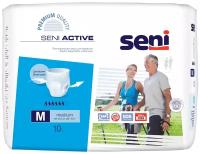 Трусы - подгузники для взрослых впитывающие Seni ACTIVE Medium (обхват 80-110 см), 10 шт