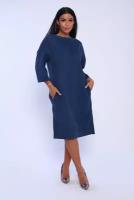 Платье Натали, размер 52, синий