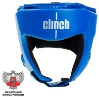 Шлем для бокса Clinch Olimp Федерация бокса россии (Синий)