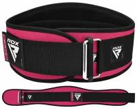 Пояс для пауэрлифтинга и фитнеса RDX X3 6 INCH WEIGHTLIFTING NEOPRENE GYM BELT FOR WOMEN женский, размер M, розовый