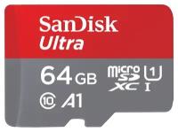 Карта памяти MicroSD SanDisk Ultra 64GB (SDSQUAR-064G- GN6MA)