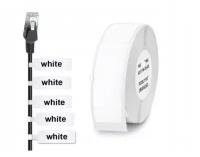 Термоэтикетки для маркировки проводов и кабеля/Niimbot D11/D110/размер 12.5*109/цвет белый