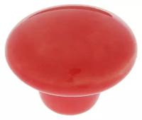 Ручка-кнопка BOWL Ceramics 002, d=38, керамическая, красная