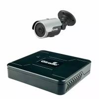 Комплект для видеосистемы охраны NB21-017MH: мультиформатный видеорегистратор GF-DV0404 и уличная мегапиксельная IP камера CNB-NB21-7MH