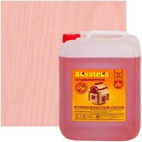 Огнебиозащитный пропиточный состав для древесины Akvateks DIY I и II-я группа эффективности цвет индикаторный розовый 11 кг