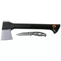 Набор FISKARS Solid + складной нож Paraframe 1057911 черный
