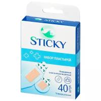 Набор пластырей Sticky 40 шт невидимые влагонепроницаемые