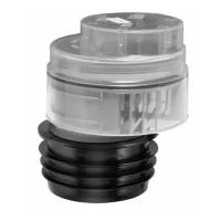 Вакуумный клапан для канализации McAlpine 110 мм прозрачный со смещением (MRAA1-CLEAR)
