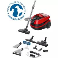 Пылесос Bosch Serie 4 BWD421PET 2100Вт красный/черный