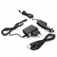 Набор зарядных устройств с Micro-USB разъемом Gembird MP3A-CAR-KIT1 110/220V-5V и 12VDC-5V черный