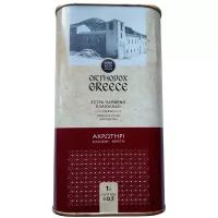 Монастырское оливковое масло первого холодного отжима из региона Акротири, ж/б, 1л