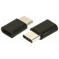 Аксессуар Red Line MicroUSB - Type-C Black УТ000016931