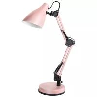 Лампа офисная Camelion Loft KD-331, E27, 40 Вт, цвет арматуры: розовый, цвет плафона/абажура: розовый