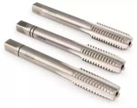 Метчики ручные для нарезания резьбы по металлу HSSG DIN 352 6H M 10 набор (3 шт) для глухих и сквозных отверстий 00105230 GSR (Германия)