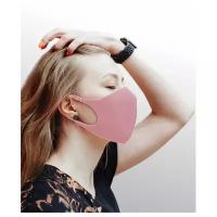 Dizao Маска гигиеническая профилактическая 3D Fashion Mask многоразовая, цвет розовый (8 г)