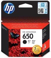Картридж струйный HP 650 (CZ101AE), черный, оригинальный, ресурс 360 страниц, для HP Deskjet Ink Advantage 2515 / 3545 4515 / 1015 / 1515 / 2545 / 2645 / 3515 / 4645