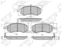 ST44060VC090 SAT Колодки тормозные зад NISSAN PATROL Y61/ перед NISSAN ALMERA N15/LAUREL C33