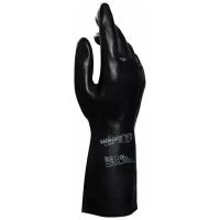 Перчатки латексно-неопреновые Mapa Professionnel Technic, хлопчатобумажное напыление, 8, M, черные UltraNeo 420