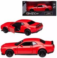Машинка металлическая Uni-Fortune RMZ City 1:32 Dodge Challenger SRT Demon 2018 (цвет красный)