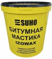 Мастика битумная SUHO IZOWAX гидроизоляционная 20 кг