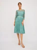 Платье женское BrandStoff, вечернее, праздничное, кружевное, нарядное, лазурный, 48