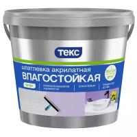 Шпатлевка ТЕКС акрилатная влагостойкая Профи, 0.9 кг