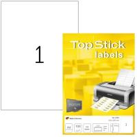 Этикетки самоклеящиеся HERMA TOPSTICK 210x297мм 1шт/л А4 (100л/уп.) 8720