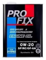 Синтетическое моторное масло Profix SP 0W-20, 4 л, 4 шт