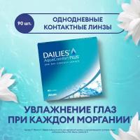 Контактные линзы Alcon Dailies AquaComfort PLUS, 90 шт