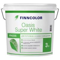 Tikkurila Краска OASIS SUPER WHITE белая гл/мат 3л