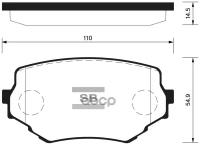 Колодки Торм.пер. Sangsin brake арт. SP1535