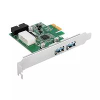 Контроллер USB3.0 Orient VA-3U2219PE PCI-Express на 2 USB Af внешних USB + 2 Af внутрених VL805 + доп-питание