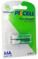 Аккумулятор PKCELL NI-MH RTU AAA1000-2B тип - AAA 2 шт в блистере