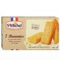 Пирожное St Michel Brownies White Chocolate с белым шоколадом Брауни, 210г