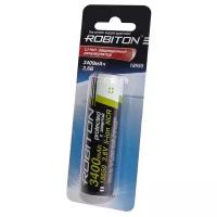 Аккумулятор ROBITON 3.4/Li18650 3400мАч с защитой