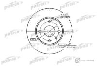 Диск тормозной передн FORD ESCORT IV 86 90, SIERRA 87 93, SIERRA хечбэк 82 86, SIERRA хечбэк 87 93, SIERRA универсал 82 86, SIERRA универсал 87 93 PATRON PBD1655