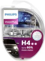 Лампа 12V H4 60/55W +60% PHILIPS VISIONPLUS 2шт