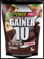 Гейнер Power Pro Gainer 10, 1000 г, шоколад-орех