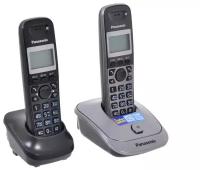 Телефон PANASONIC KX-TG2512RU1, DECT (база серебристая + трубка титан)