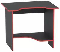 СОКОЛ компьютерный стол КСТ-03, ШхГхВ: 90х67х74 см, цвет: черный/красный