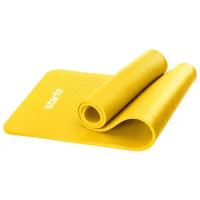 Коврик для йоги и фитнеса FM-301, NBR, 183x58x1,5 см, желтый, Starfit