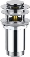 Донный клапан для раковины с переливом Wellsee Drainage System 182129000, латунь, цвет хром
