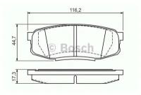 BOSCH колодки тормозные дисковые ЗАД 0986494380