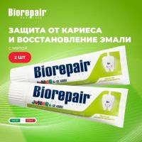 Зубная паста Biorepair Junior Детская с экстрактом сладкой мяты, 75 мл