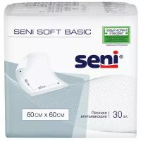 Пеленки впитывающие одноразовые медицинские Seni Soft Basic 60 x 60 см по 30 шт