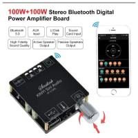 Цифровой аудио усилитель мощности с Bluetooth 5.0 XY-C100L 100WX2